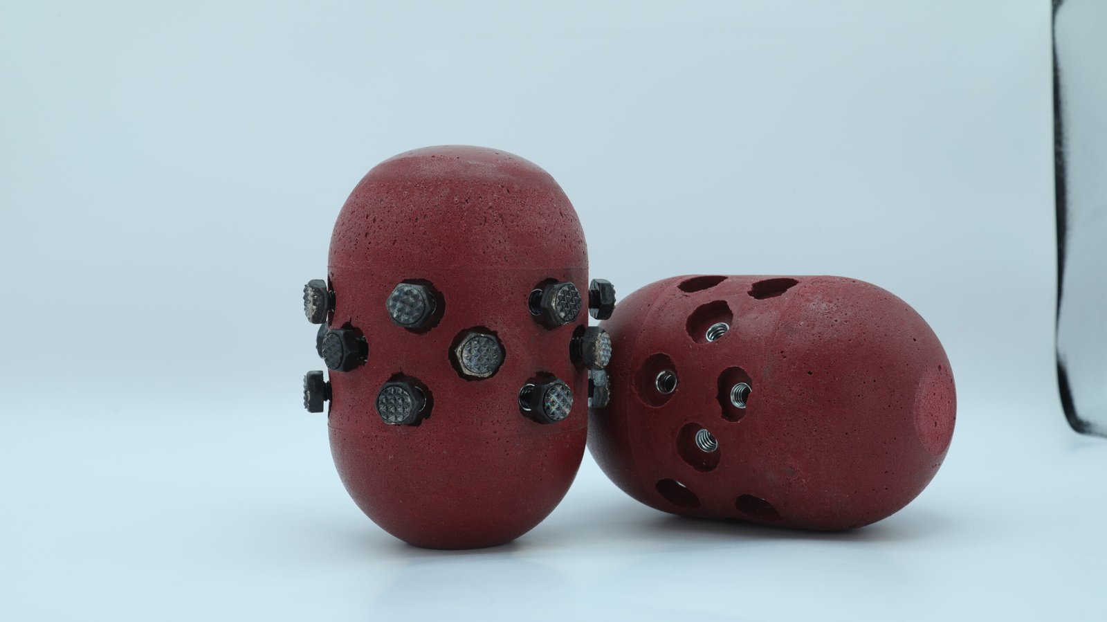 Red Urathane Pig with Pigging Studs